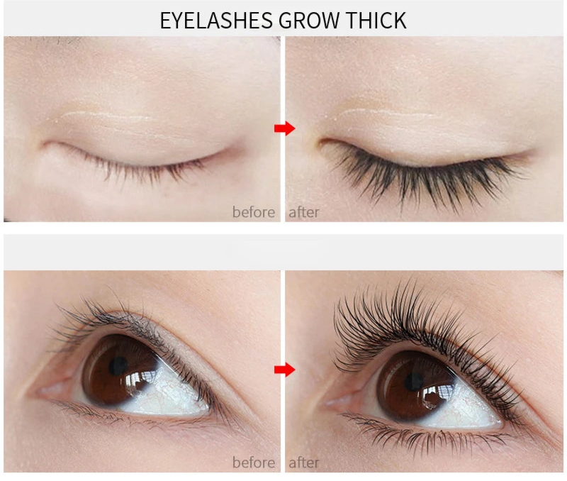 Extensions de cils naturelles biologiques personnalisées. Sérum liquide croissance Cils et sourcils